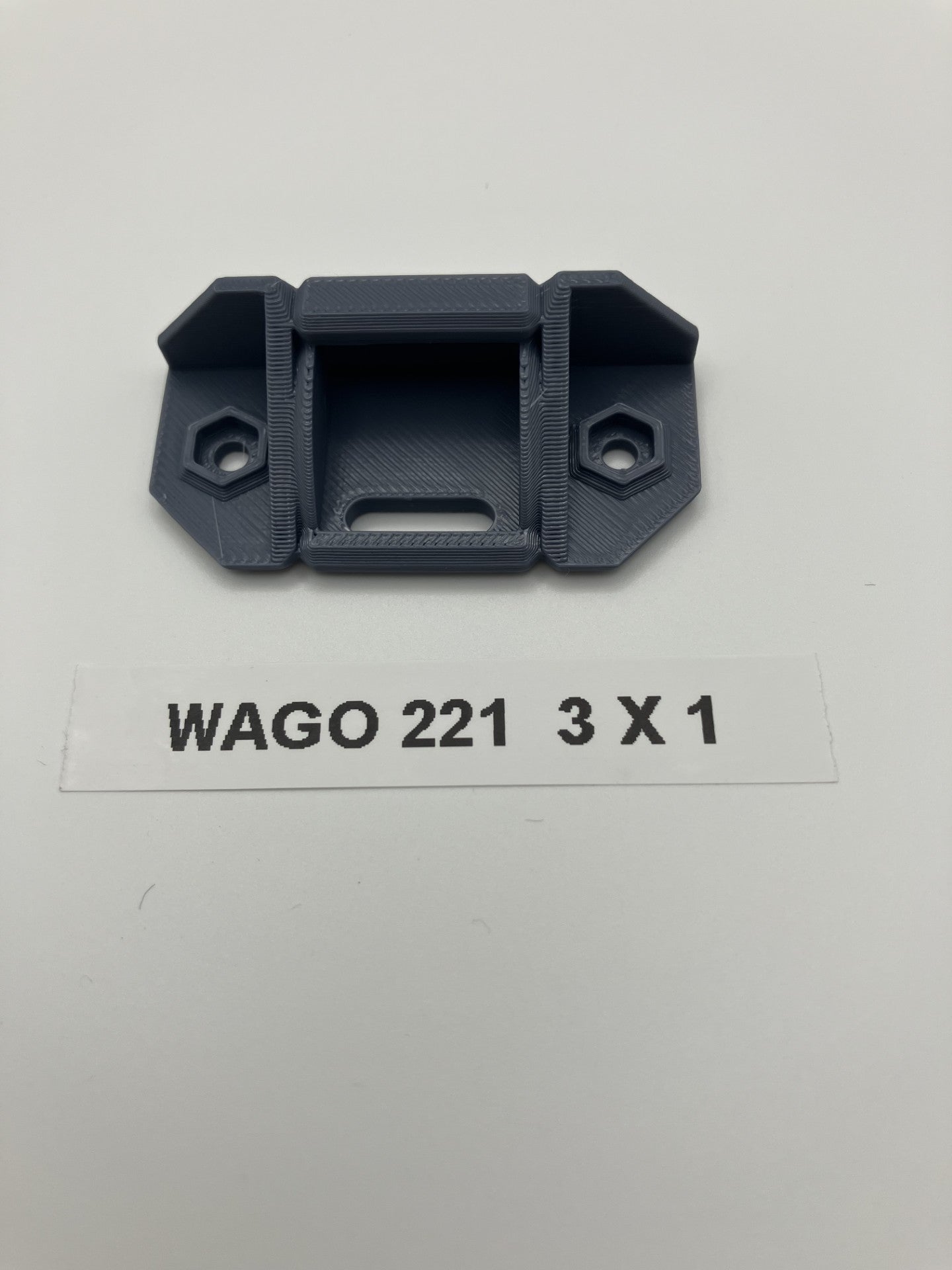 3D printed Wago 221 mounts Pack of 4 (Wago Connector and fittings not included)