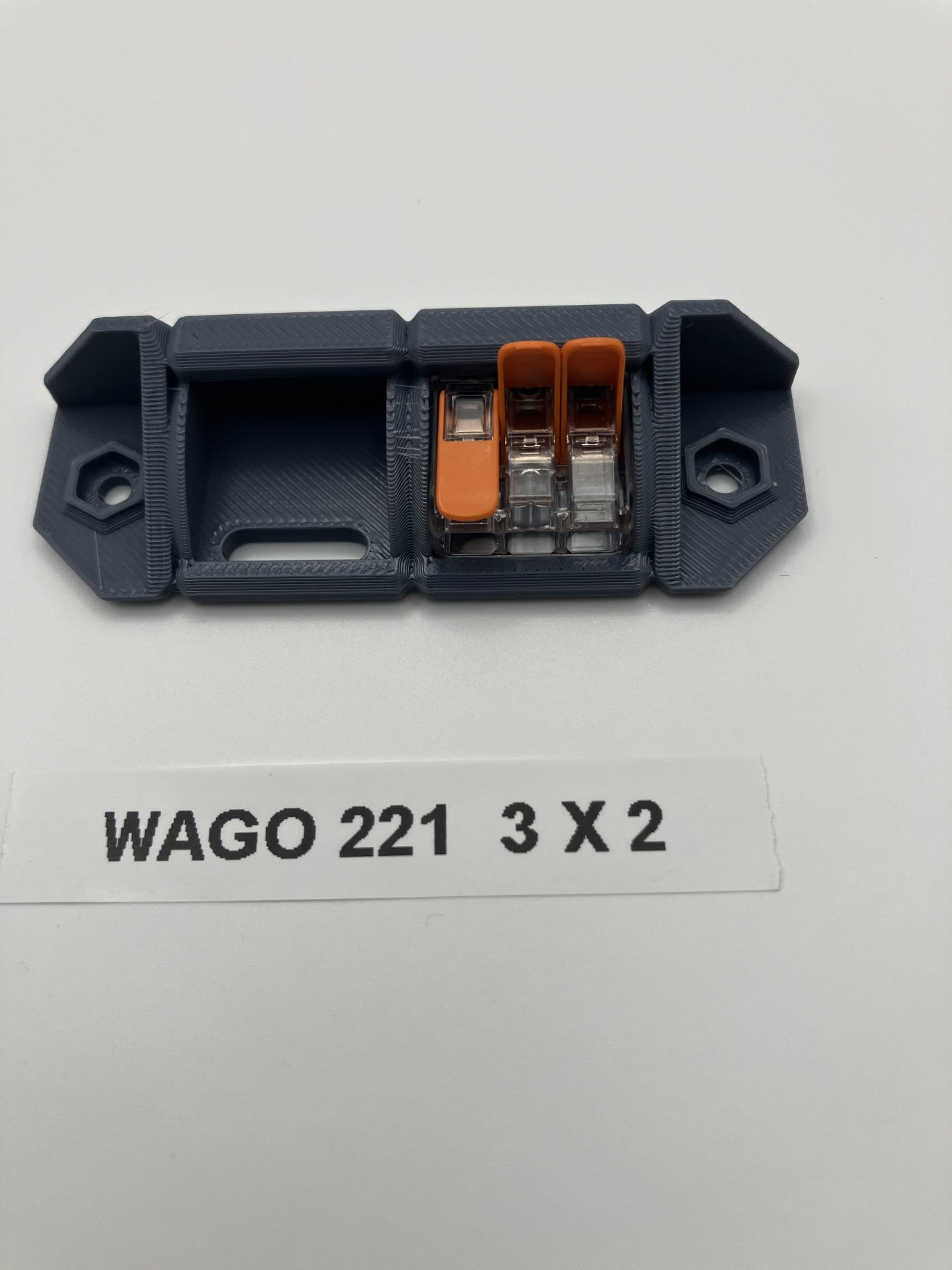 3D printed Wago 221 mounts Pack of 4 (Wago Connector and fittings not included)