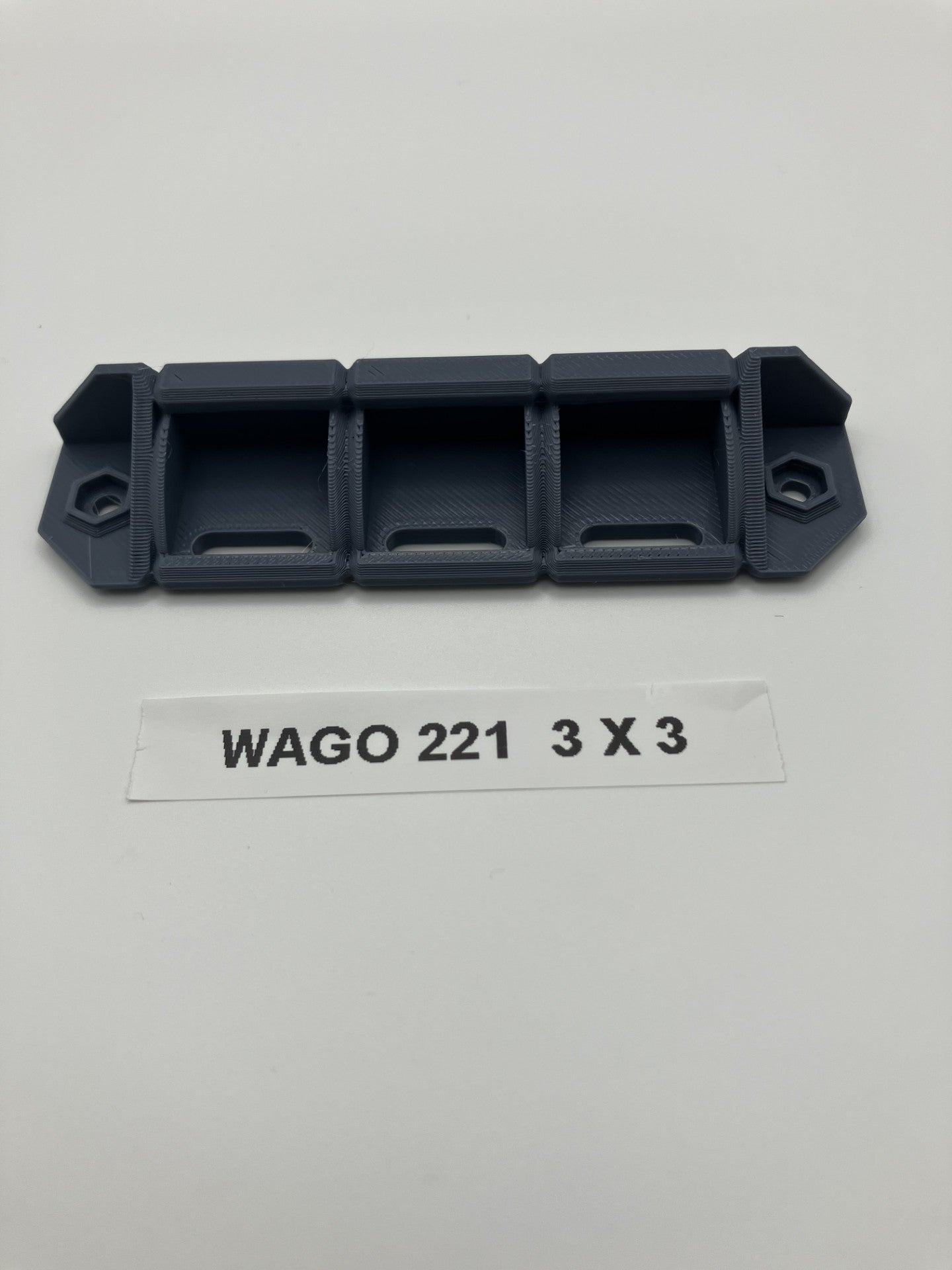 3D printed Wago 221 mounts Pack of 4 (Wago Connector and fittings not included)