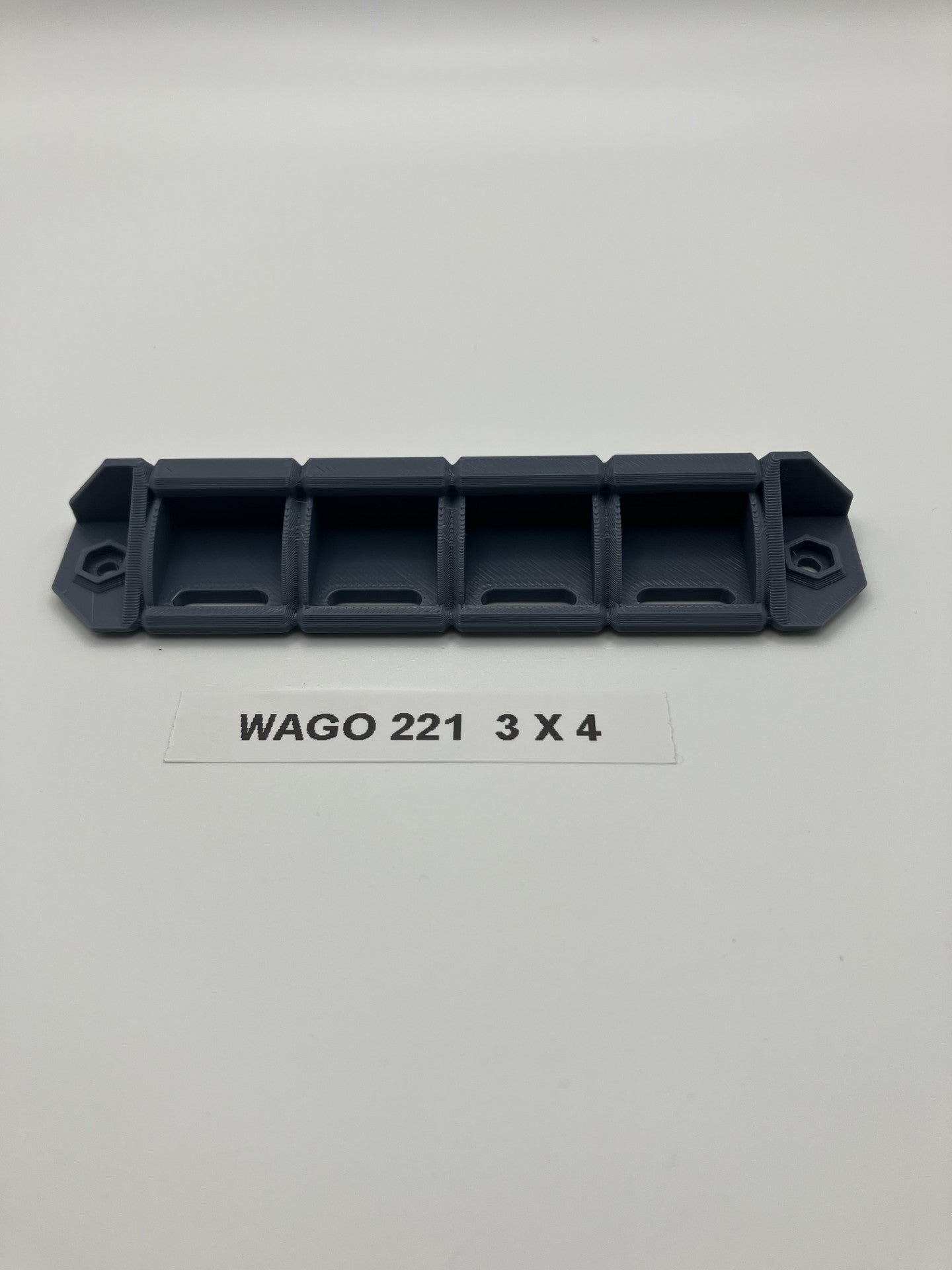 3D printed Wago 221 mounts Pack of 4 (Wago Connector and fittings not included)