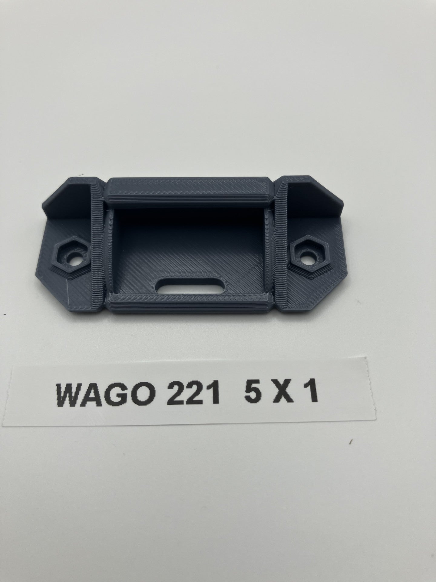 3D printed Wago 221 mounts Pack of 4 (Wago Connector and fittings not included)