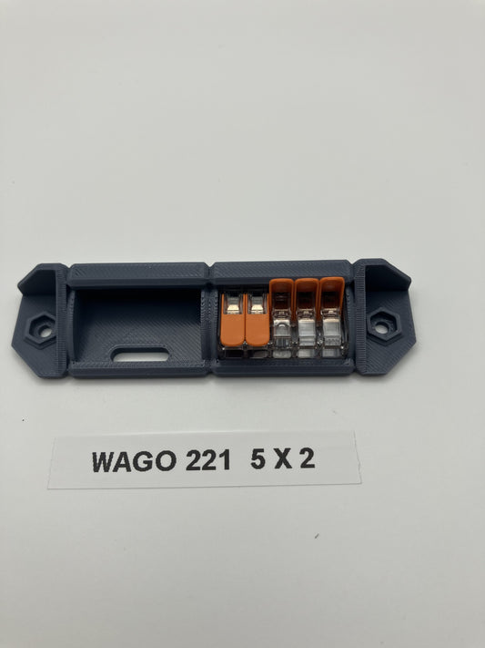 3D printed Wago 221 mounts Pack of 4 (Wago Connector and fittings not included)